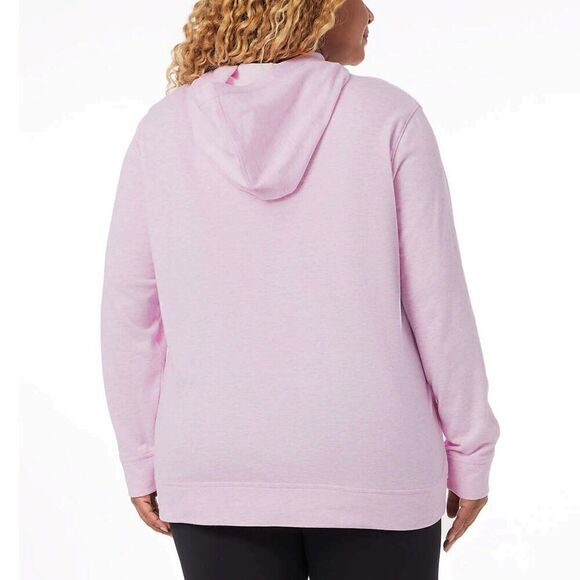 New! 32 Degrees Women's Kangaroo Pocket Lightweight Cotton Blend Pullover Hoodie - Picture 6 of 9